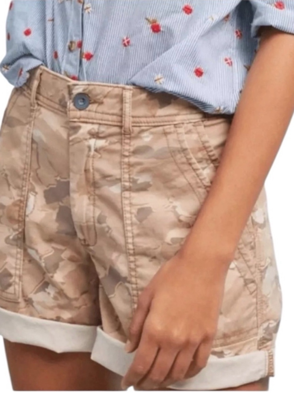 🍔Anthropologie The Wanderer brown/Tan Camo Shorts - Casual Summer Style size 30